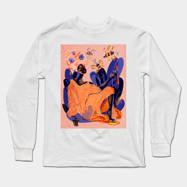 Bee Long Sleeve T-Shirt by valentyna mohylei